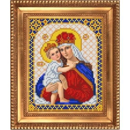 И-5034 Дева Мария с младенцем Иисусом. Схема для вышивки бисером Благовест