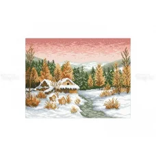 10-332 (30*40) Домик в лесу. Схема для вышивки бисером Бисерок