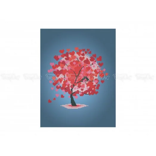 ЧВ-5090 (30*40) Любовь цветет. Схема для вышивки бисером. Бисерок