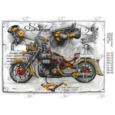 ДАНА-3435 Мотоцикл. Схема для вышивки бисером