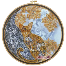 АВ-709 Лунный кот. Набор для вышивки бисером. Абрис Арт