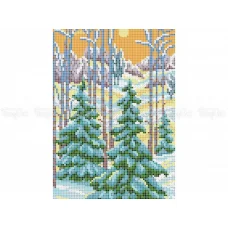 10-405 (20*25) Ёлки. Схема для вышивки бисером Бисерок