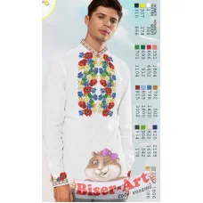 ВА-15107 Заготовка сорочки мужская БисерАрт