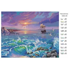 ДАНА-0284 Морской бриз. Схема для вышивки бисером 