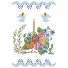 ХВВГ-105 Пасхальный рушник для вышивки бисером ТМ Княгиня Ольга