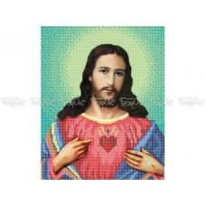 ЧВ-3107(10) Непорочное сердце Иисуса. Схема для вышивки бисером. Бисерок