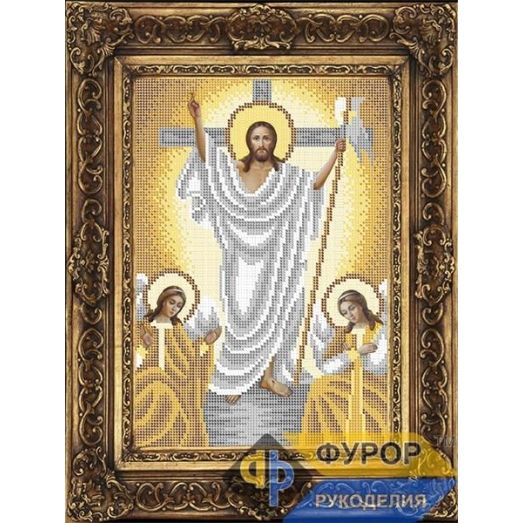 ФР-ИБ4-159-2 Воскресение Иисуса Христа (золото). Схема для вышивки бисером ТМ Фурор