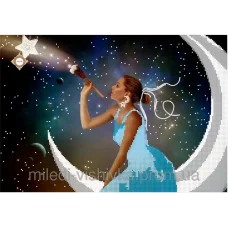 СЛ-3089 Звездочка желаний. Схема для вышивки бисером ТМ Миледи