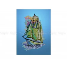 60-400 (20*25) Корабль. Схема для вышивки бисером Бисерок