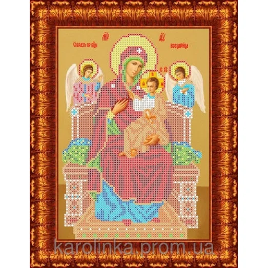 КБИ-4087 Образ Б.М. Всецарица . Схема для вышивки бисером. Каролинка ТМ