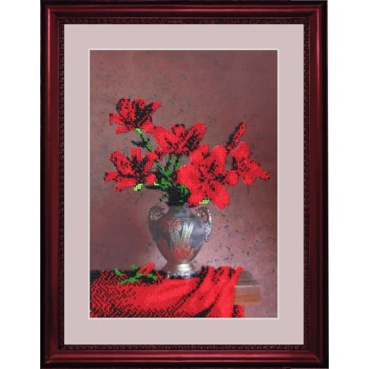 БФ-201 Бархатный букет. Набор для вышивки бисером Батерфляй