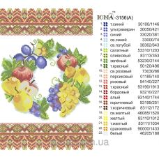 ЮМА-3156А Салфетка на корзинку. Схема для вышивки бисером 