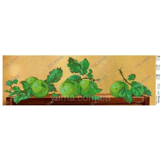 ЮМА-П64 Яблочки. Схема для вышивки бисером