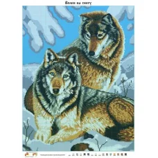 ЧВ-7010 Волки на снегу. Схема для вышивки бисером. Бисерок