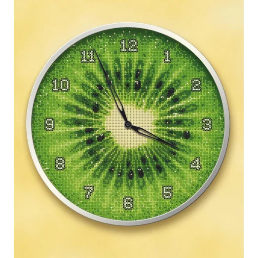 ДАНА-0399 Часы "Киви". Схема для вышивки бисером