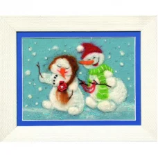 В-109 Зима-любовь. Набор для валяния ТМ Чаривна Мить