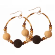 В-14 Серьги Сафари. Набор для валяния ТМ Чаривна Мить