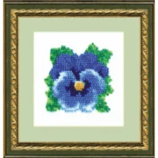 Б-008 Анютины глазки-2. Набор для вышивки бисером Чаривна Мить