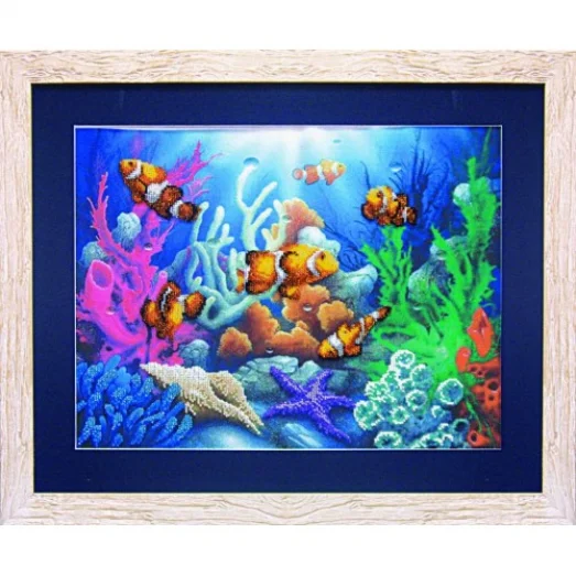 Б-548 Рыбки-клоуны. Набор для вышивки бисером Чаривна Мить