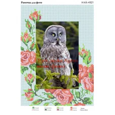 ЮМА-4521 Схема-заготовка рамки для фото. Схема для вышивки бисером. ТМ Юма