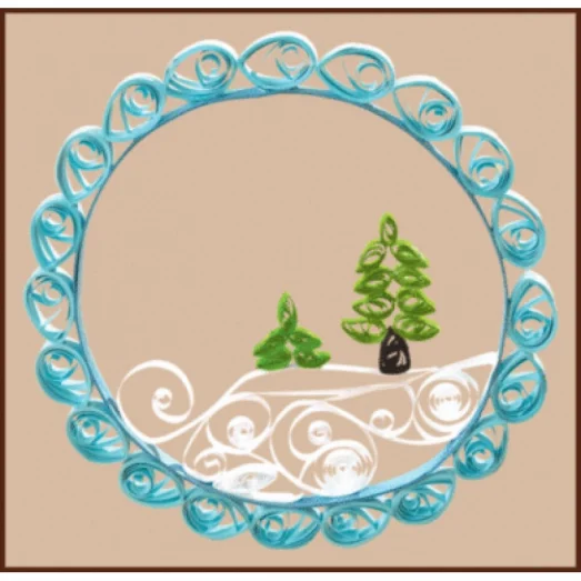 КВ-004 Зимний пейзаж. Набор для квилинга ТМ Чаривна Мить