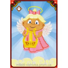 СЛ-5014 Ангелочек вдохновения. Схема для вышивки бисером ТМ Миледи