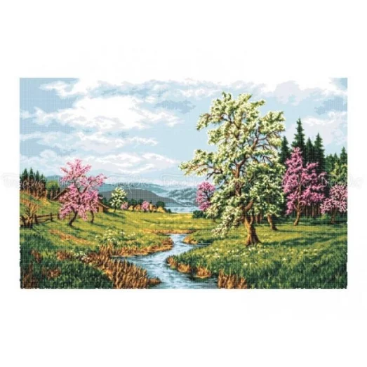 ЧВ-8045 Цветущая весна. Схема для вышивки бисером. Бисерок