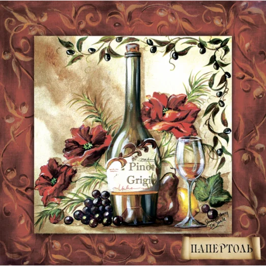 РТ150087 Пино Гриджио. Техника Папертоль