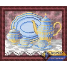 ФР-НБп3-165 Натюрморт с посудой. Схема для вышивки бисером ТМ Фурор