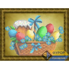 ФР-НБч4-138 Пасхальная корзинка. Схема для вышивки бисером ТМ Фурор