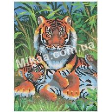 МИКА-0369 (А4) Тигры. Схема для вышивки бисером