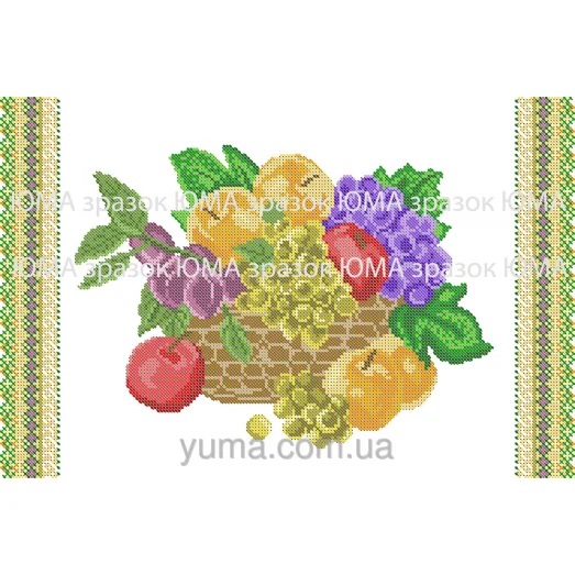 ЮМА-3161 Салфетка. Схема для вышивки бисером