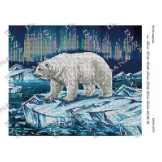 ДАНА-3470 Белый медведь. Схема для вышивки бисером