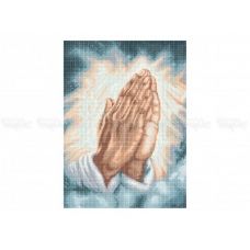 ЧВ-5360 (30*45) Руки в молитве. Схема для вышивки бисером. Бисерок