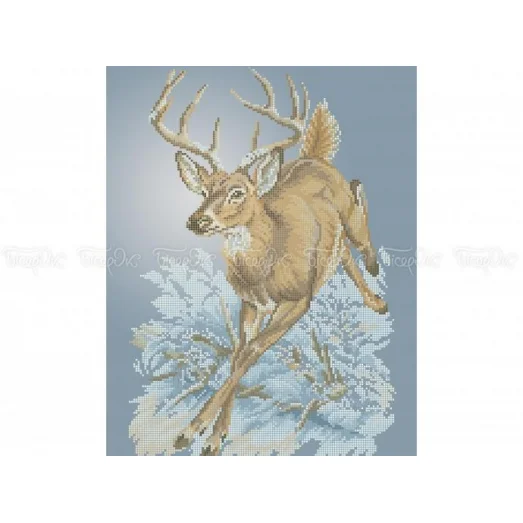 50-336 (30*40) Олень. Схема для вышивки бисером Бисерок