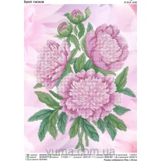 ЮМА-3168 Пионы. Схема для вышивки бисером 