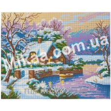 МИКА-0388 (А3) Зимний пейзаж . Схема для вышивки бисером