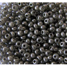 17749 Бисер непрозрачный серый металлик