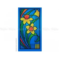 ЧВ-3307 Витраж весна. Схема для вышивки бисером. Бисерок