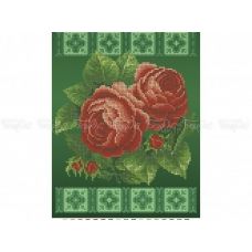 ЧВ-3423 Розовые розы. Схема для вышивки бисером Бисерок