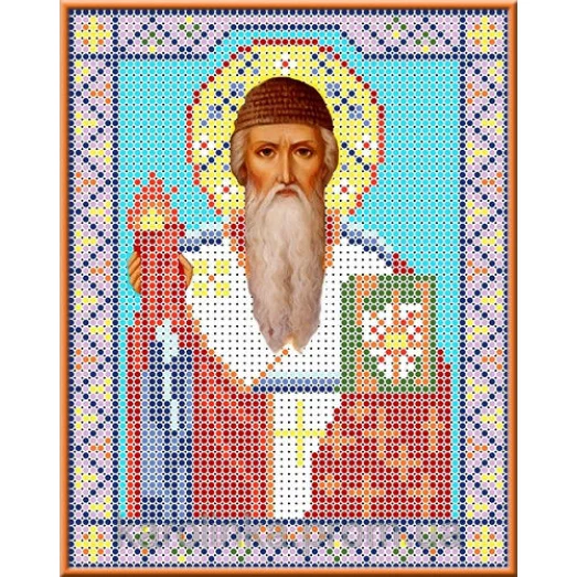 КБИ-5026 Св. Спиридон Тримифунтский. Схема для вышивки бисером. Каролинка ТМ