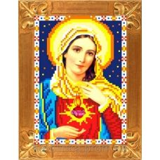 КБИ-5016 Святое Сердце Марии. Схема для вышивки бисером. Каролинка ТМ