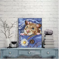 ДМ178421 Набор со стразами на картоне 5D Карманный друг