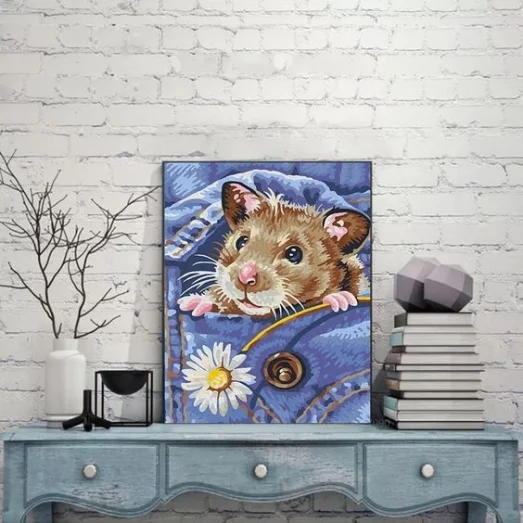 ДМ178421 Набор со стразами на картоне 5D Карманный друг