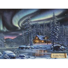 РТ150099 Северное сияние. Техника Папертоль