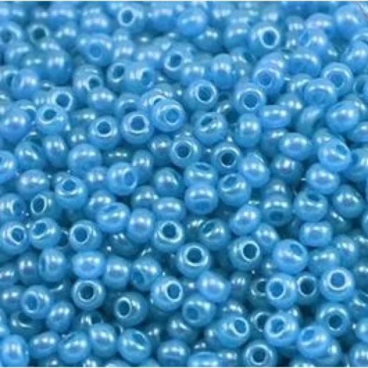 17936 Синий с глянцевым блеском, непрозрачный Бисер Preciosa