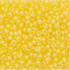 17986 Желтый с глянцевым блеском, непрозрачный Бисер Preciosa
