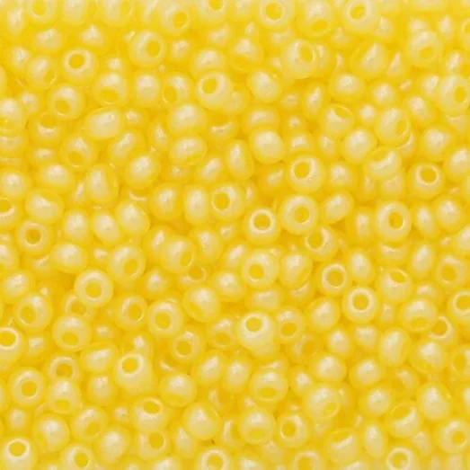 17986 Желтый с глянцевым блеском, непрозрачный Бисер Preciosa