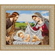 ВП-018 Дева Мария с сыном Иисусом. Схема для вышивки бисером. Фея вышивки