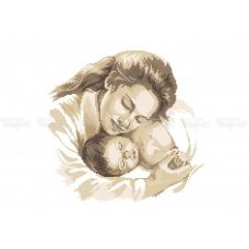 40-329 (30*40) Мать и дитя. Схема для вышивки бисером Бисерок